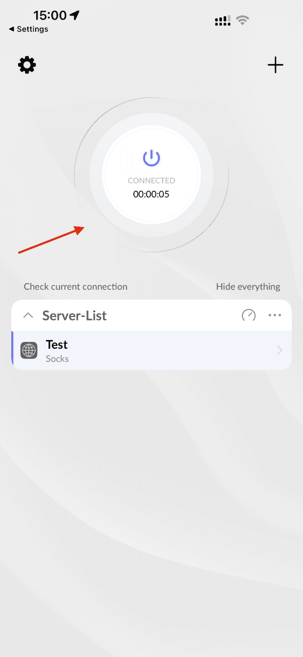 Happ setup, Connect to the Happ VPN proxy