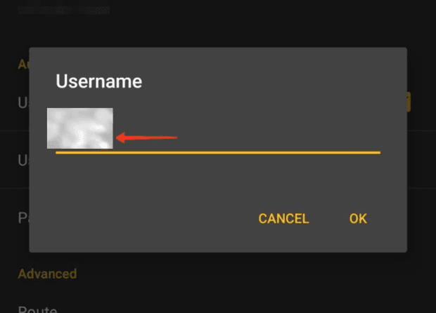 SocksDroid setup, Add your SocksDroid proxy server details